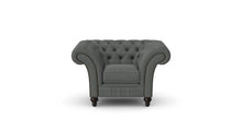 Load image into Gallery viewer, Milano Chesterfield Club Graphite Allure Velvet handmade