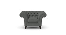 Load image into Gallery viewer, Milano Chesterfield Club Graphite Allure Velvet handmade