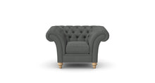 Load image into Gallery viewer, Milano Chesterfield Club Graphite Allure Velvet handmade