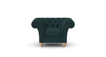 Load image into Gallery viewer, Milano Chesterfield Club Emerald Allure Velvet handmade