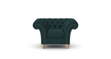 Load image into Gallery viewer, Milano Chesterfield Club Emerald Allure Velvet handmade