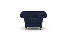 Load image into Gallery viewer, Milano Chesterfield Club Navy Allure Velvet handmade