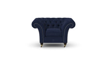Load image into Gallery viewer, Milano Chesterfield Club Navy Allure Velvet handmade