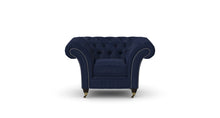 Load image into Gallery viewer, Milano Chesterfield Club Navy Allure Velvet handmade