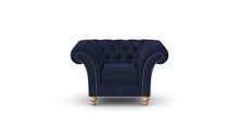 Load image into Gallery viewer, Milano Chesterfield Club Navy Allure Velvet handmade