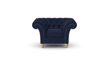 Load image into Gallery viewer, Milano Chesterfield Club Navy Allure Velvet handmade