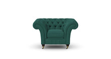 Load image into Gallery viewer, Milano Chesterfield Club Lagoon Allure Velvet handmade