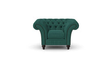 Load image into Gallery viewer, Milano Chesterfield Club Lagoon Allure Velvet handmade