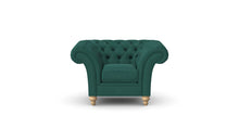 Load image into Gallery viewer, Milano Chesterfield Club Lagoon Allure Velvet handmade