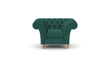 Load image into Gallery viewer, Milano Chesterfield Club Lagoon Allure Velvet handmade