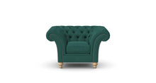Load image into Gallery viewer, Milano Chesterfield Club Lagoon Allure Velvet handmade