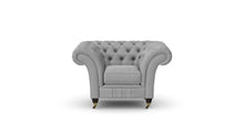 Load image into Gallery viewer, Milano Chesterfield Club Grey Allure Velvet handmade