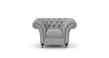 Load image into Gallery viewer, Milano Chesterfield Club Grey Allure Velvet handmade