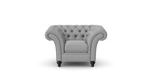 Load image into Gallery viewer, Milano Chesterfield Club Grey Allure Velvet handmade