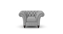 Load image into Gallery viewer, Milano Chesterfield Club Grey Allure Velvet handmade