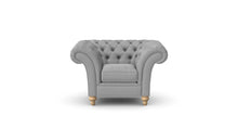 Load image into Gallery viewer, Milano Chesterfield Club Grey Allure Velvet handmade