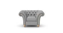 Load image into Gallery viewer, Milano Chesterfield Club Grey Allure Velvet handmade