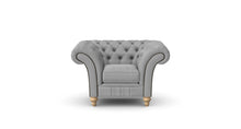 Load image into Gallery viewer, Milano Chesterfield Club Grey Allure Velvet handmade