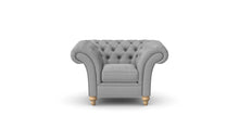 Load image into Gallery viewer, Milano Chesterfield Club Grey Allure Velvet handmade
