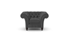 Load image into Gallery viewer, Milano Chesterfield Club Blue House Linen handmade