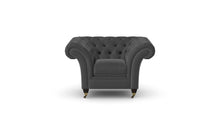 Load image into Gallery viewer, Milano Chesterfield Club Slate House Linen handmade