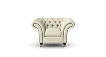 Load image into Gallery viewer, Milano Chesterfield Club Feather Tuscan Linen handmade