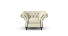 Load image into Gallery viewer, Milano Chesterfield Club Feather Tuscan Linen handmade