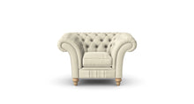 Load image into Gallery viewer, Milano Chesterfield Club Feather Tuscan Linen handmade