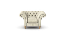 Load image into Gallery viewer, Milano Chesterfield Club Feather Tuscan Linen handmade