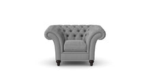 Load image into Gallery viewer, Milano Chesterfield Club Grey Tuscan Linen handmade