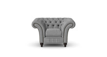 Load image into Gallery viewer, Milano Chesterfield Club Grey Tuscan Linen handmade