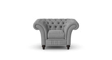 Load image into Gallery viewer, Milano Chesterfield Club Grey Tuscan Linen handmade