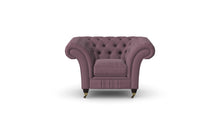 Load image into Gallery viewer, Milano Chesterfield Club Heather Tuscan Linen handmade