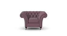 Load image into Gallery viewer, Milano Chesterfield Club Heather Tuscan Linen handmade