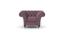 Load image into Gallery viewer, Milano Chesterfield Club Heather Tuscan Linen handmade