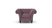 Load image into Gallery viewer, Milano Chesterfield Club Heather Tuscan Linen handmade