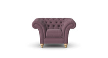 Load image into Gallery viewer, Milano Chesterfield Club Heather Tuscan Linen handmade