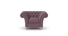 Load image into Gallery viewer, Milano Chesterfield Club Heather Tuscan Linen handmade