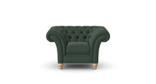 Load image into Gallery viewer, Milano Chesterfield Club Mineral Tuscan Linen handmade