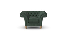 Load image into Gallery viewer, Milano Chesterfield Club Mineral Tuscan Linen handmade