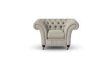 Load image into Gallery viewer, Milano Chesterfield Club Mushroom Tuscan Linen handmade