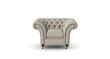 Load image into Gallery viewer, Milano Chesterfield Club Mushroom Tuscan Linen handmade
