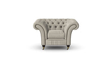 Load image into Gallery viewer, Milano Chesterfield Club Mushroom Tuscan Linen handmade