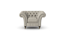 Load image into Gallery viewer, Milano Chesterfield Club Mushroom Tuscan Linen handmade