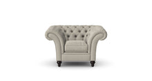 Load image into Gallery viewer, Milano Chesterfield Club Mushroom Tuscan Linen handmade