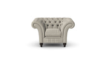 Load image into Gallery viewer, Milano Chesterfield Club Mushroom Tuscan Linen handmade
