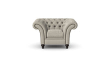 Load image into Gallery viewer, Milano Chesterfield Club Mushroom Tuscan Linen handmade