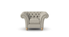 Load image into Gallery viewer, Milano Chesterfield Club Mushroom Tuscan Linen handmade
