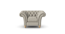 Load image into Gallery viewer, Milano Chesterfield Club Mushroom Tuscan Linen handmade