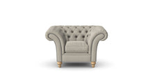 Load image into Gallery viewer, Milano Chesterfield Club Mushroom Tuscan Linen handmade